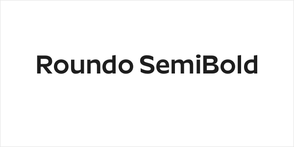 Roundo SemiBold Logo