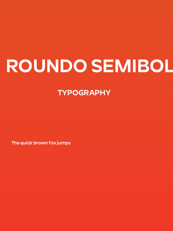 Roundo SemiBold Poster