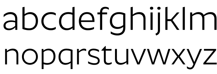 Roundo Font LOWERCASE