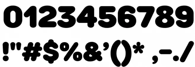 RoundsBlack Font OTHER CHARS