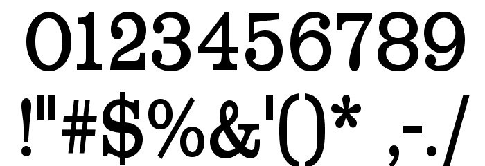 RoundslabSerif Font Alte caractere