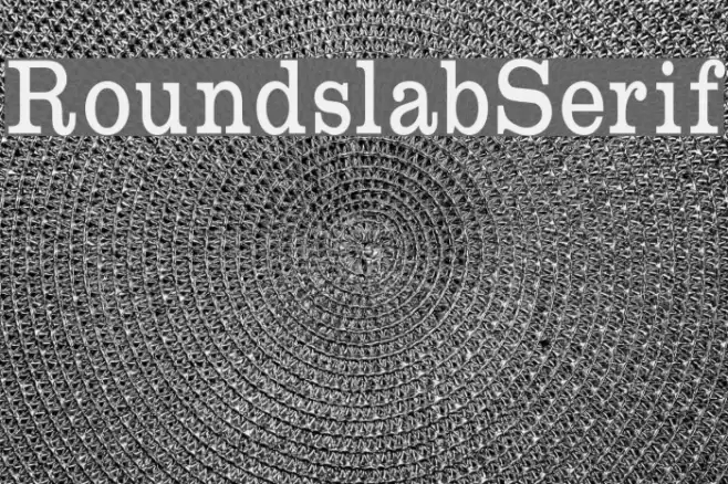 RoundslabSerif Font examples