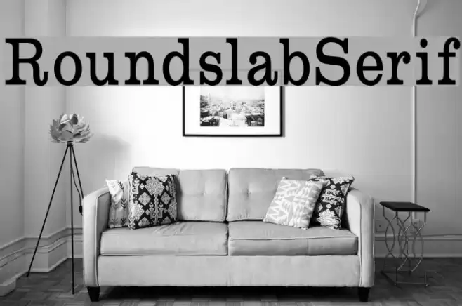 RoundslabSerif Font examples