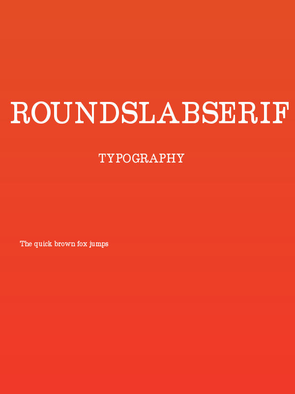 RoundslabSerif Poster
