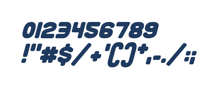 Roundy Rainbows Italic Other Characters