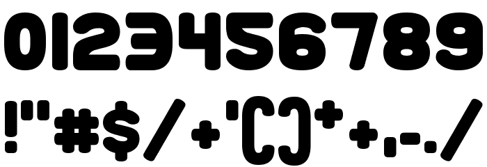 Roundy Rainbows Font Alte caractere