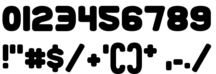 Roundy Rainbows Font OTHER CHARS