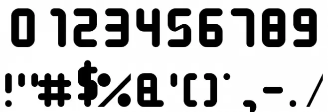Roundy Regular Font OTHER CHARS