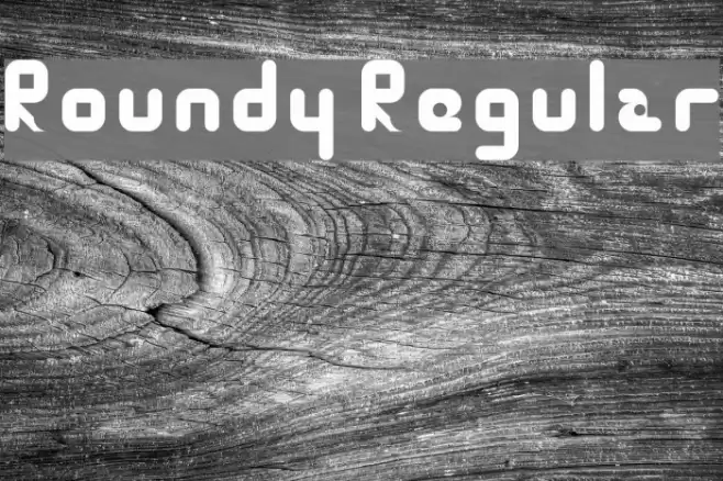Roundy Regular Font examples