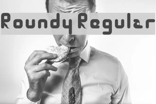 Roundy Regular Font examples