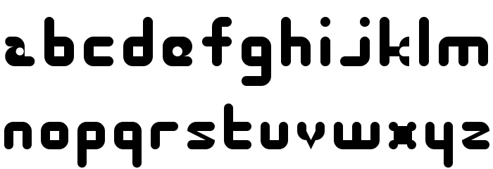 Roundy Regular Font LOWERCASE
