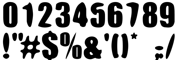 RoundyButt フォント その他の文字