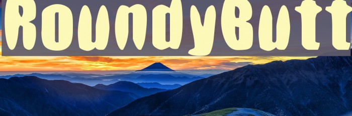 RoundyButt フォント examples