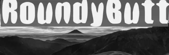 RoundyButt フォント examples