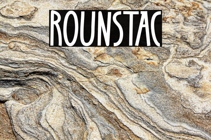 Rounstac Schriftart examples