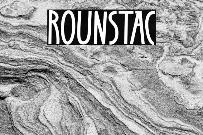 Rounstac Schriftart examples