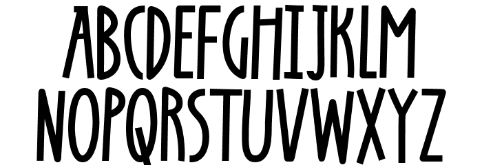 Rounstac Schriftart Kleinbuchstaben