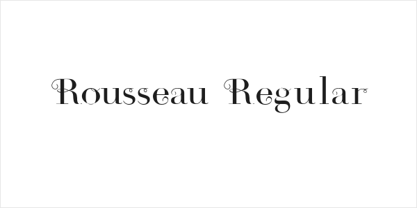 Rousseau Regular Logo