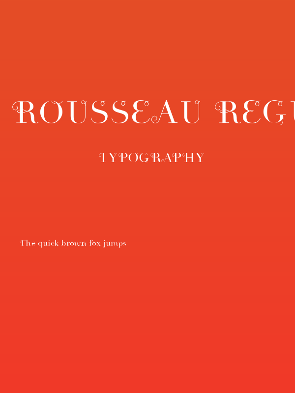 Rousseau Regular Poster
