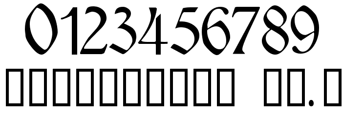 Rousseau!` Font OTHER CHARS