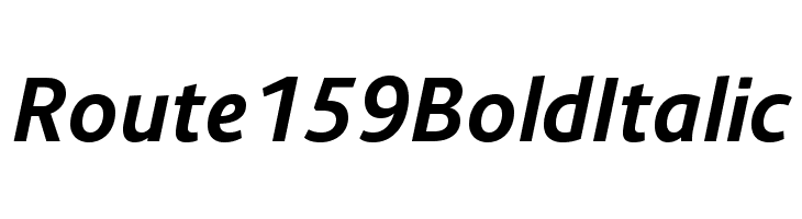 Route 159 Bold Italic  baixar fontes gratis
