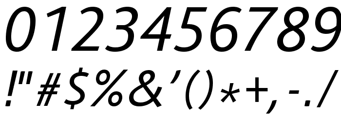 Route 159 Italic Font OTHER CHARS