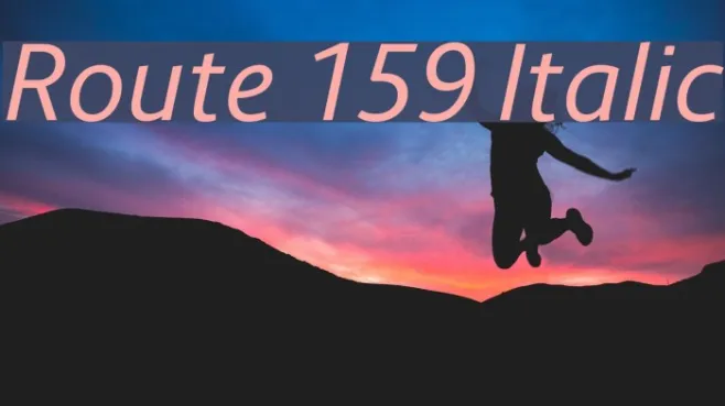 Route 159 Italic Example 2
