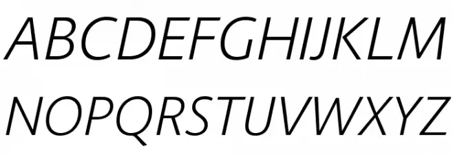 Route 159 Light Italic Fonte MAIÚSCULAS