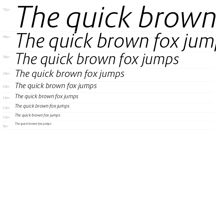 Route 159 Light Italic Waterfall