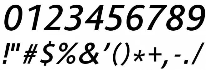 Route 159 SemiBold Italic Font OTHER CHARS