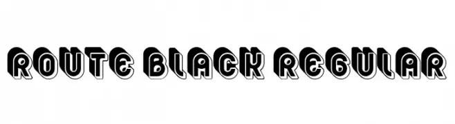 Route Black Regular  تنزيل الخطوط