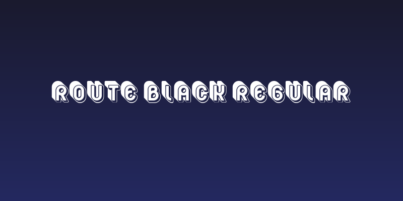 Route Black Regular Social Header