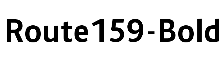 Route159-Bold  Free Fonts Download
