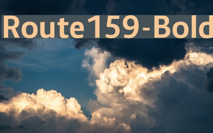 Route159-Bold Font examples