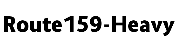 Route159-Heavy  フリーフォントのダウンロード