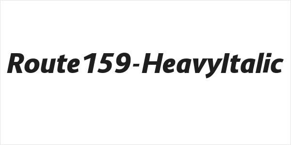 Route159-HeavyItalic Logo