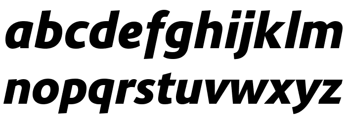 Route159-HeavyItalic Font LOWERCASE