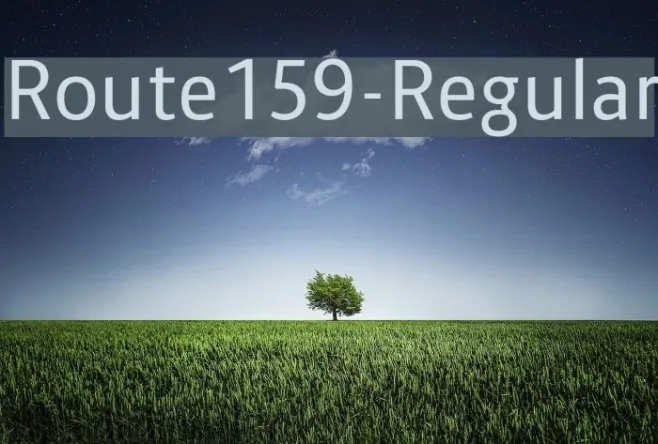 Route159-Regular Example 3