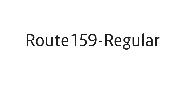 Route159-Regular Logo