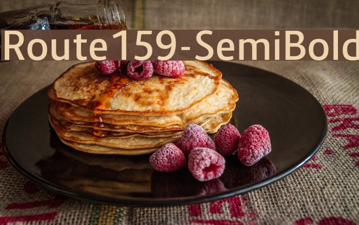 Route159-SemiBold Font examples