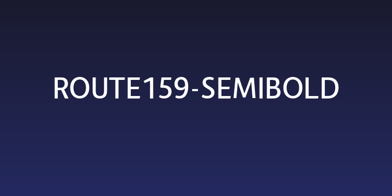 Route159-SemiBold Social Header