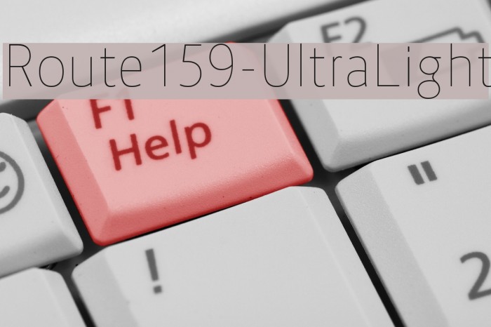 Route159-UltraLight Polices examples