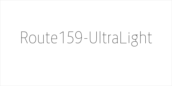 Route159-UltraLight Logo