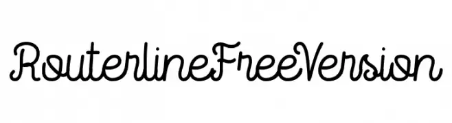 RouterlineFreeVersion  नि: शुल्क फ़ॉन्ट्स डाउनलोड