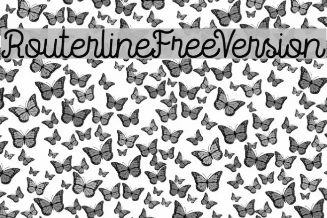 RouterlineFreeVersion Font examples