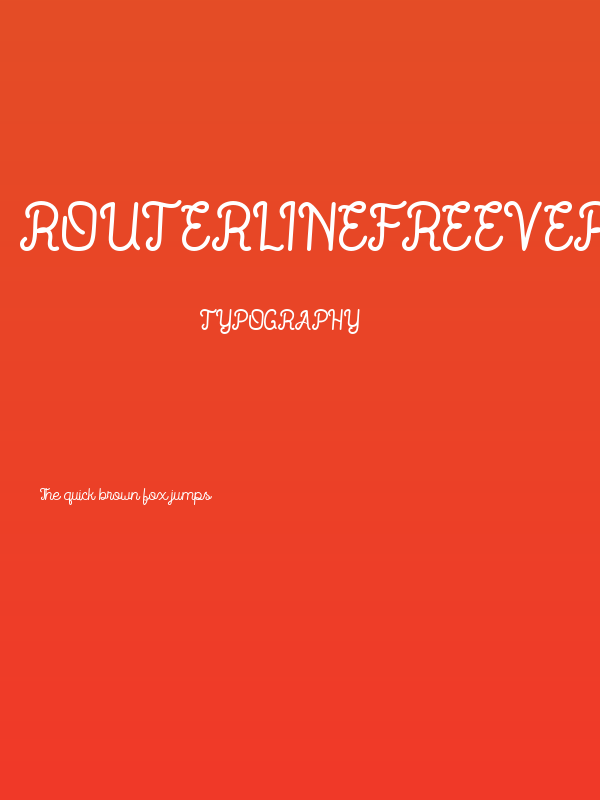 RouterlineFreeVersion Poster