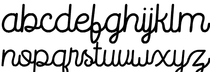 RouterlineRough Font LOWERCASE