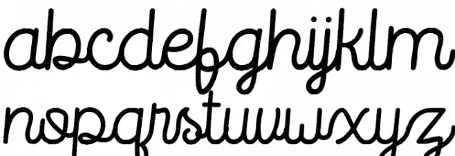 RouterlineRough フォント 小文字