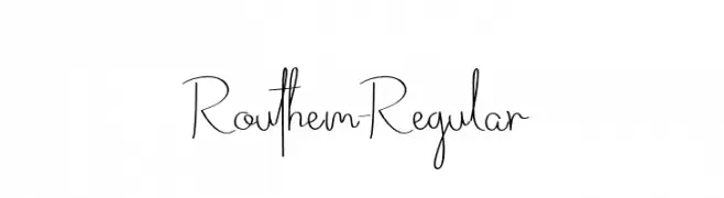 Routhem-Regular  Frei Schriftart Herunterladen