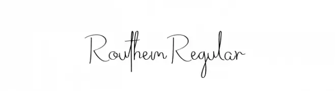 Routhem Regular  Frei Schriftart Herunterladen
